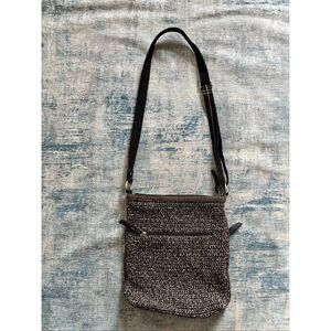 The Sak Brown Lucia Crochet Crossbody Bag